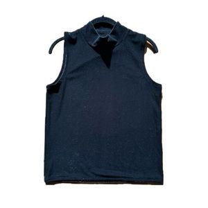 J.crew velvet mock turtleneck vest
